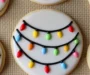 Cozy Christmas Lights Royal Icing Sugar Cookies