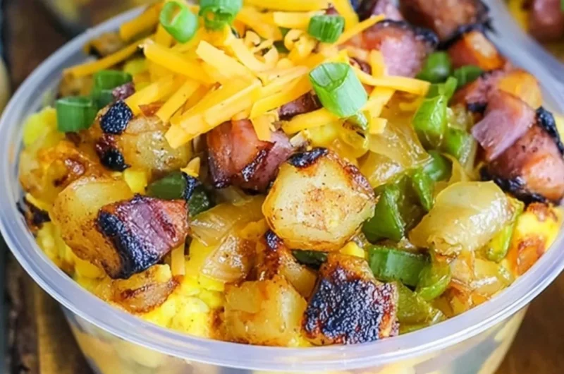 Healthy make-ahead breakfast bowls with fruits, grains, and nuts