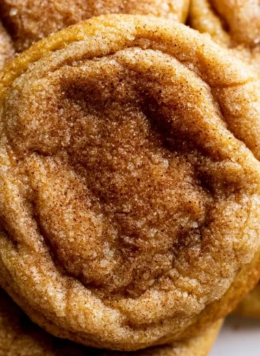 Delicious Pumpkin Snickerdoodle Cookies fresh out of the oven