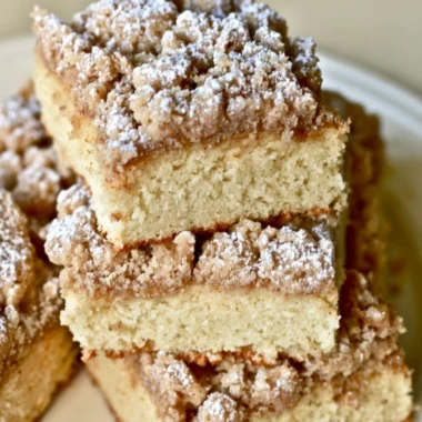 Delicious New York Crumb Cake with buttery topping