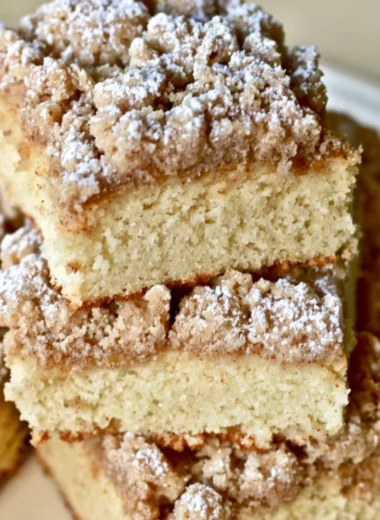 Delicious New York Crumb Cake with buttery topping